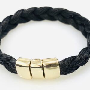 gevlochten armband met klepsluiting