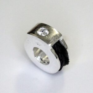 Bead klein glad met zirkonia