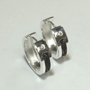 Zilveren klapcreolen