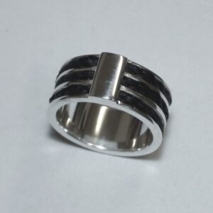 Ring rondom met 3 vlechten