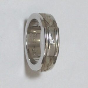 Ring rondom brede uitvoering met zirkonia